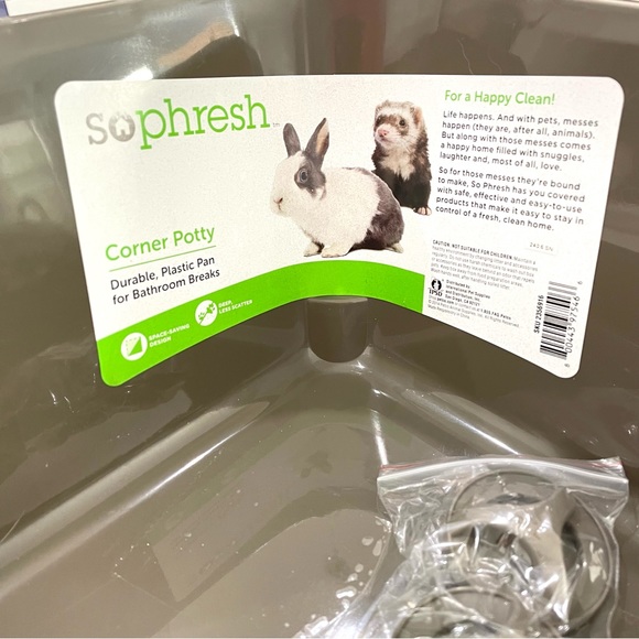 NEW SoPhresh Corner Potty Pan for small animals! - Picture 2 of 6